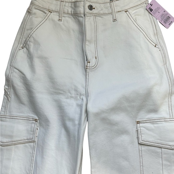 NWT Highest Rise Wide Leg Cargo Jeans Gorpcore - Picture 5 of 7